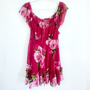 Betsey Johnson | Pink Floral Chemise Size Medium